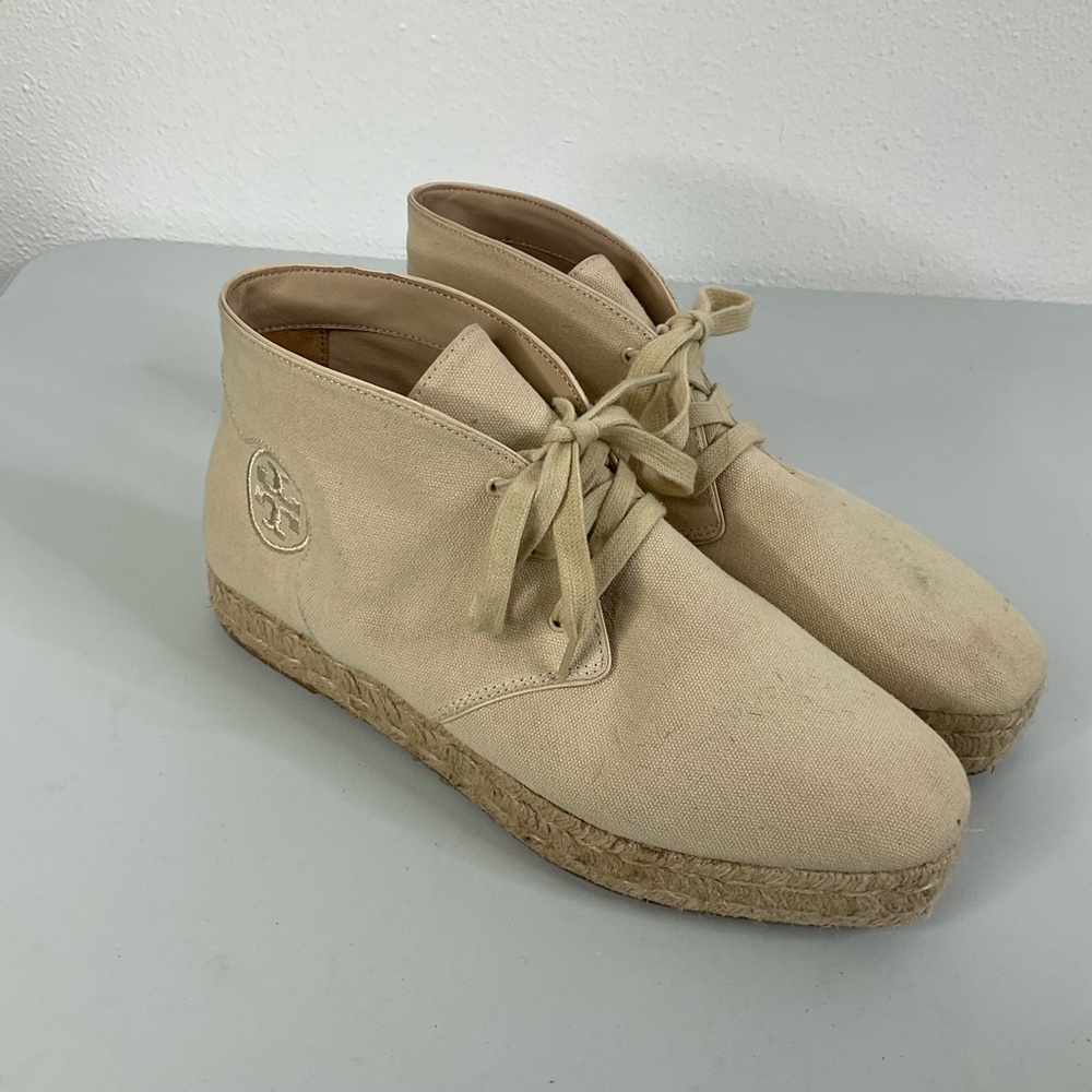 Tory Burch Rios Lace Up Espadrille Shoe Size 9